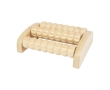 Bamboo foot massager with three rollers colour natural
