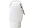 SPF 30 sun cream with integrated carabiner and vanilla fragrance 30ml colour white