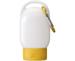 SPF 30 sun cream with integrated carabiner and vanilla fragrance 30ml colour yellow
