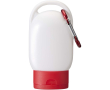 SPF 30 sun cream with integrated carabiner and vanilla fragrance 30ml colour red
