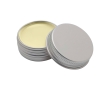 Lip balm with aluminium case and SPF 15 protection colour beige