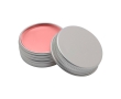 Lip balm with aluminium case and SPF 15 protection colour pink