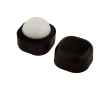 Vanilla lip balm with square plastic case, SPF 15 colour black