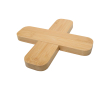 Large bamboo trivet, cross-shaped design colour natural