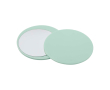 Elegant sliding makeup mirror, quick touch-ups colour mist green