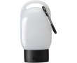 Portable hand gel with carabiner and citrus fragrance 30ml colour black