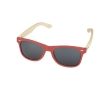 Festival sunglasses with retro bicolour design colour red