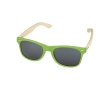 Festival sunglasses with retro bicolour design colour green