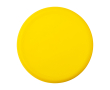 Round frisbee, recycled plastic, speckled finish colour yellow