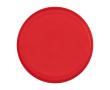 Round frisbee, recycled plastic, speckled finish colour red