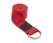 Eco-friendly recycled polyester yoga strap with case colour red