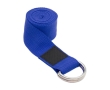Eco-friendly recycled polyester yoga strap with case colour blue