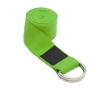 Eco-friendly recycled polyester yoga strap with case colour green