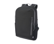 Waterproof recycled backpack with padded back for laptops, 15'' colour black