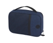 RPET case with carabiner, ideal for electronic gadgets colour navy-blue