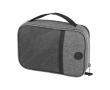 RPET case with carabiner, ideal for electronic gadgets colour grey
