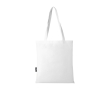 Recycled polyester shopping bag with handles, 80 g/m² colour white