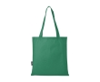 Recycled polyester shopping bag with handles, 80 g/m² colour green