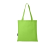 Recycled polyester shopping bag with handles, 80 g/m² colour lime