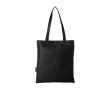 Recycled polyester shopping bag with handles, 80 g/m² colour black