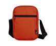 Water-repellent recycled polyester messenger bag with pockets colour salmon