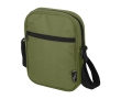 Water-repellent recycled polyester messenger bag with pockets colour olive green