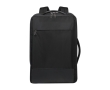 Durable recycled polyester laptop bag, 17'' colour black