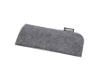 High-quality soft recycled felt glasses case colour dark grey