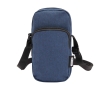 Recycled polyester phone case with adjustable straps colour navy-blue