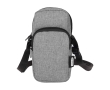 Recycled polyester phone case with adjustable straps colour marbled grey