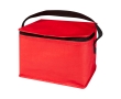 Recycled non-woven thermal bag for 6 cans, 4L capacity colour red