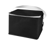 Recycled non-woven thermal bag for 6 cans, 4L capacity colour black