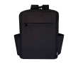 Recycled polyester backpack with laptop compartment, 15\" colour dark grey