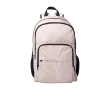 Recycled polyester laptop backpack with PC pocket, 15\" colour ivory