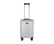 Recycled plastic cabin trolley with laptop compartment, 20\" colour silver