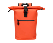 Roll-top waterproof laptop backpack, synthetic leather, 15\" colour salmon