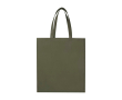 Recycled durable non woven shopping bag, gusseted colour dark green