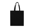 Recycled durable non woven shopping bag, gusseted colour black