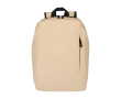 Anti-theft synthetic leather backpack with rear access 18L 15\" laptop colour ivory