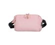 Padded recycled polyester water-repellent bum bag 1.5L colour light pink