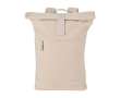 Water-repellent roll-top backpack with 14\" laptop sleeve 16L colour sand