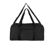 Waterproof recycled canvas travel bag with front pocket 40L colour black