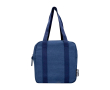 Waterproof recycled canvas cooler bag with 5L capacity colour navy-blue