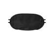 Travel eye mask with micro polyester and soft sponge padding colour black