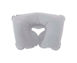 Inflatable, compact travel pillow with matching pouch colour grey