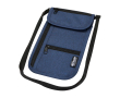Compact travel bag with multiple pockets and 130cm strap colour marbled blue