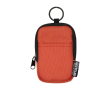 Water-repellent recycled polyester coin purse with clip colour dark orange