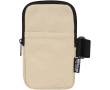 Water-repellent bottle bag with zip and Velcro fastening colour brown