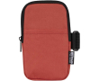 Water-repellent bottle bag with zip and Velcro fastening colour mahogany