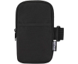 Water-repellent bottle bag with zip and Velcro fastening colour black